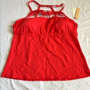 Red Strappy Tank Top